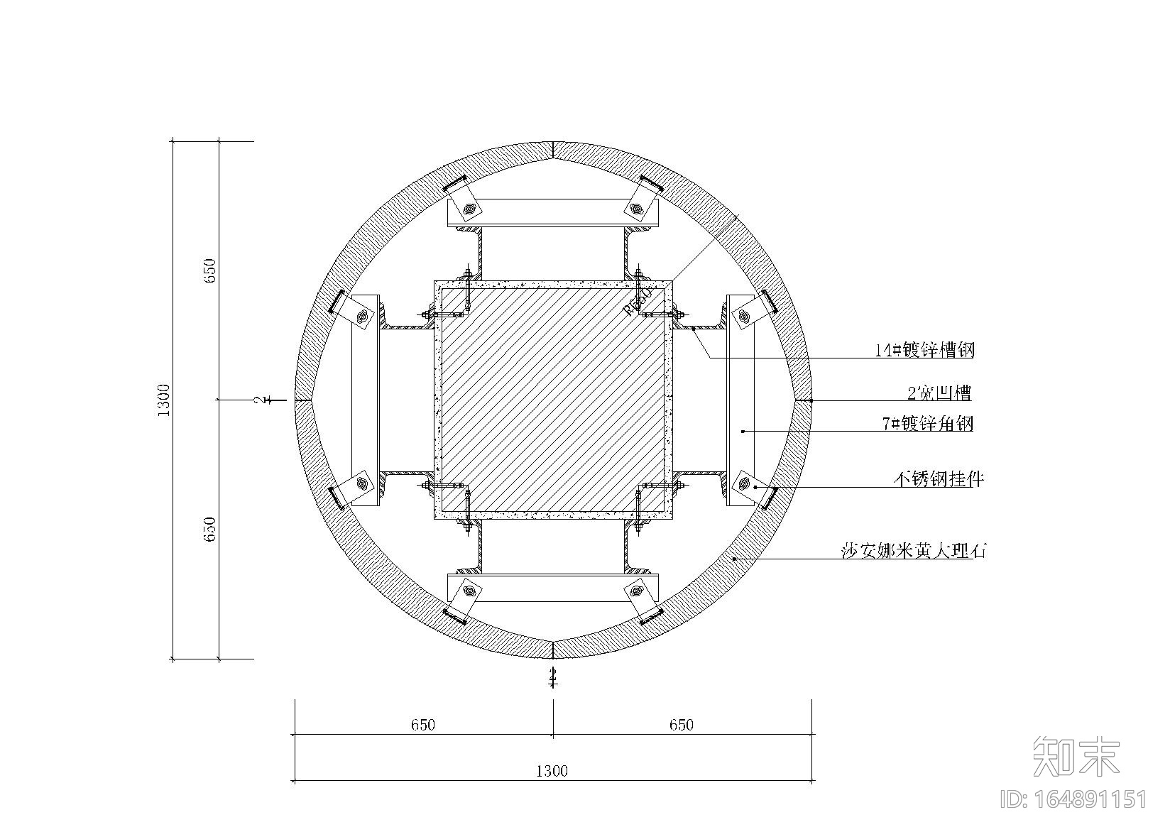 大理石包柱,装饰柱,石材柱,环形栏杆详图cad施工图下载【ID:164891151】