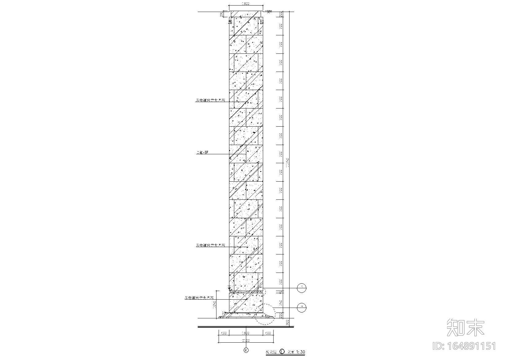 大理石包柱,装饰柱,石材柱,环形栏杆详图cad施工图下载【ID:164891151】