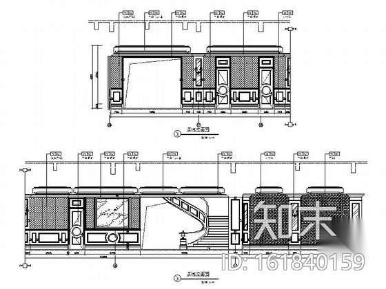 [武汉]中央别墅区高尔夫会所室内装修图（含效果）施工图下载【ID:161840159】