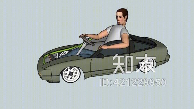 半漂卡丁车SU模型下载【ID:421229950】