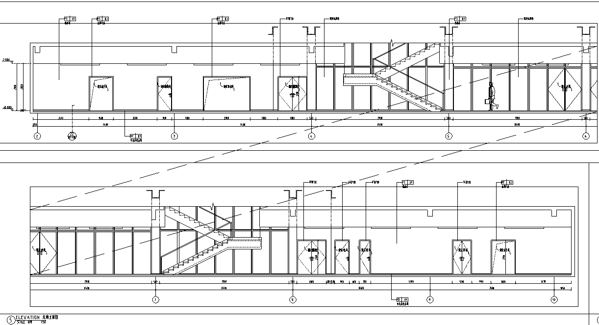 [湖南]长沙某办公空间设计施工图cad施工图下载【ID:161781149】