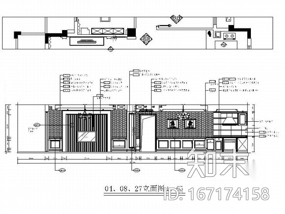 精致奢华欧式三居室样板房室内装修图（含效果）cad施工图下载【ID:167174158】