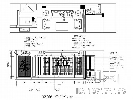 精致奢华欧式三居室样板房室内装修图（含效果）cad施工图下载【ID:167174158】