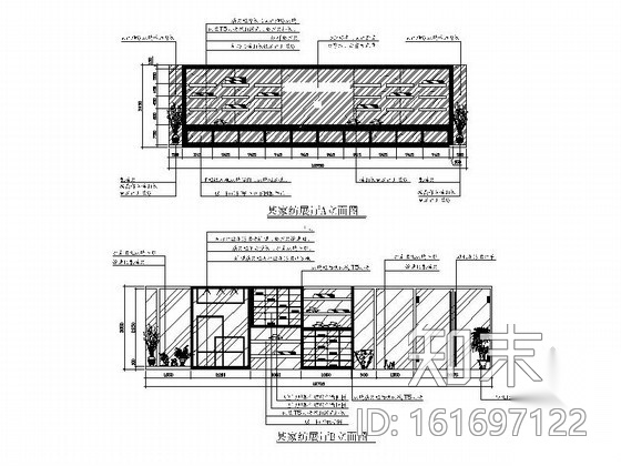 某时尚现代家纺展厅装修图（含效果）cad施工图下载【ID:161697122】