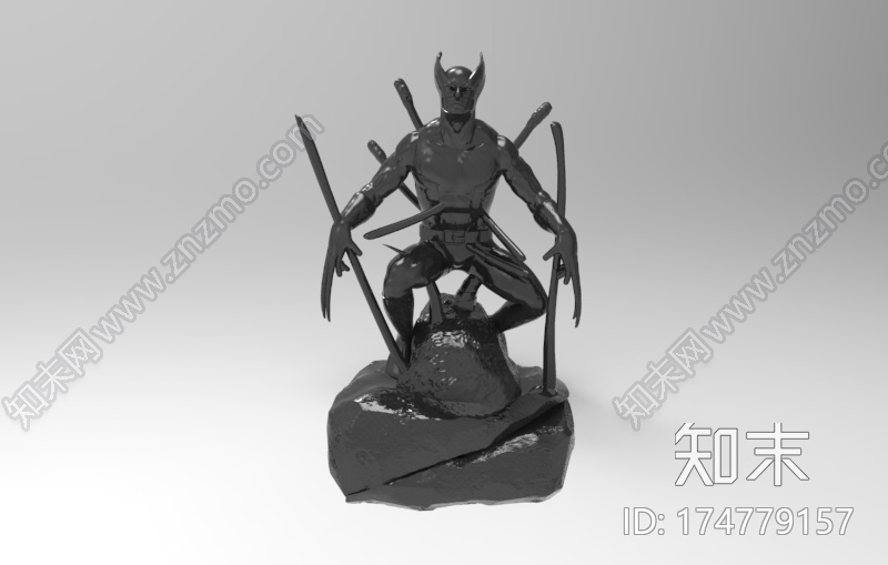 蝙蝠侠造型模型3d打印模型下载【ID:174779157】