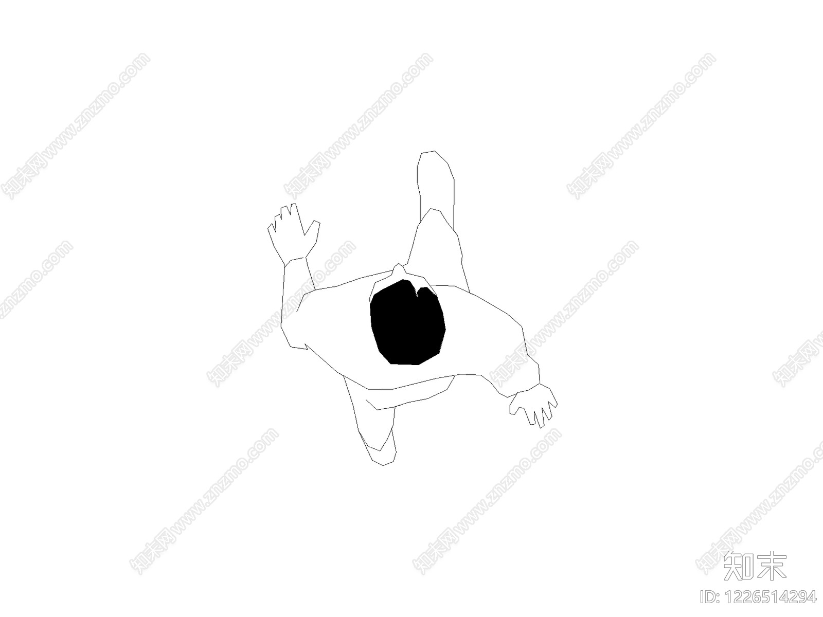 现代人物CAD图纸