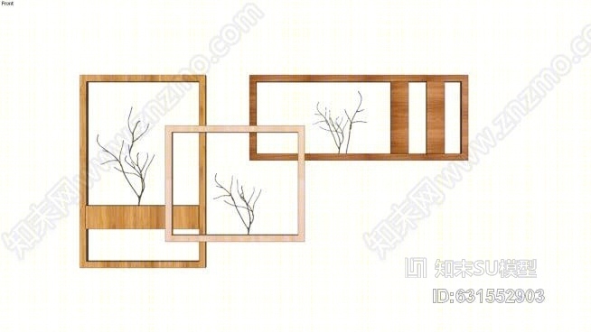 现代椅SU模型草图