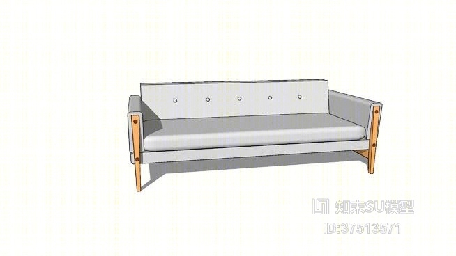 双人沙发SU模型下载【ID:318142820】