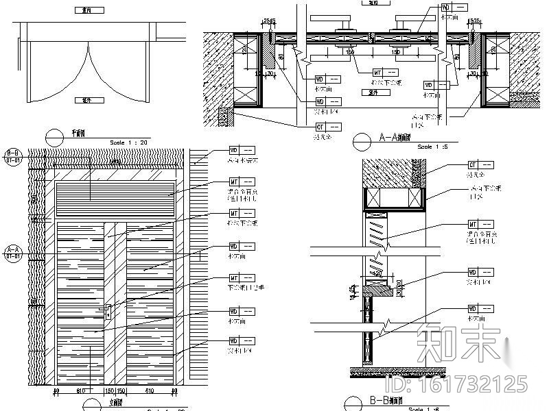 [广东]公寓架空层小会议室施工图（含效果）cad施工图下载【ID:161732125】