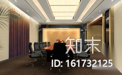 [广东]公寓架空层小会议室施工图（含效果）cad施工图下载【ID:161732125】