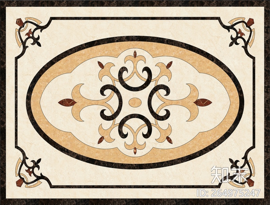 地面拼花贴图下载【ID:264975247】