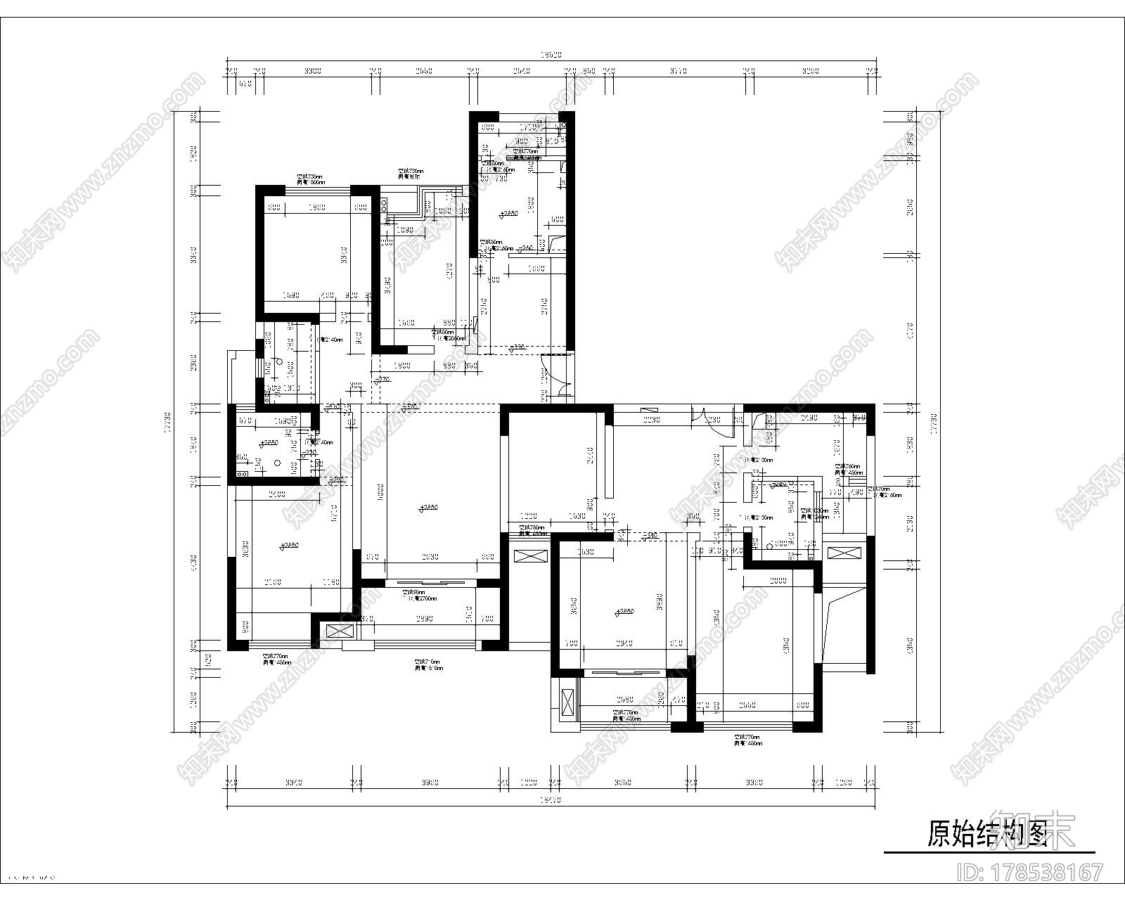 [常熟]大型企业集团地产经典新中式四居室装修施工图（含实景）cad施工图下载【ID:178538167】