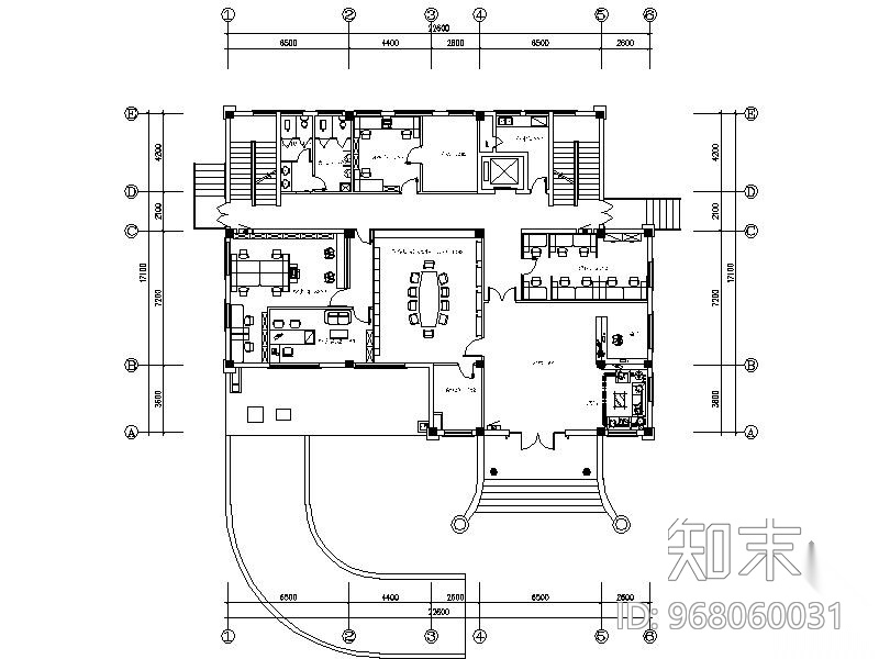 某电气办公楼装修施工图cad施工图下载【ID:968060031】