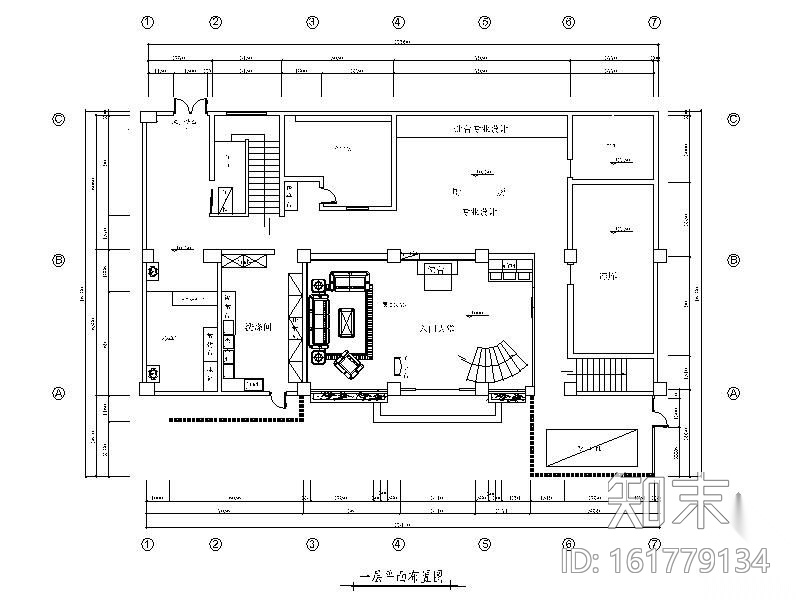 [晋江]某酒楼餐饮装饰施工图cad施工图下载【ID:161779134】