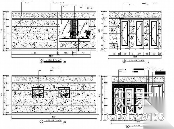 某西餐厅装饰详图cad施工图下载【ID:161759155】