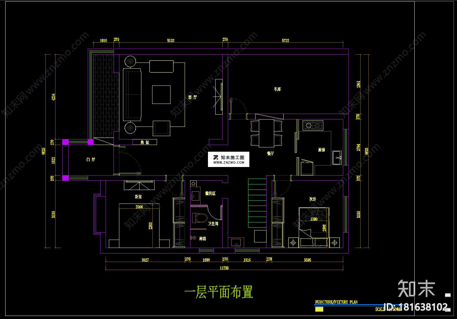 新农村别墅平面图插座图施工图下载【ID:181638102】