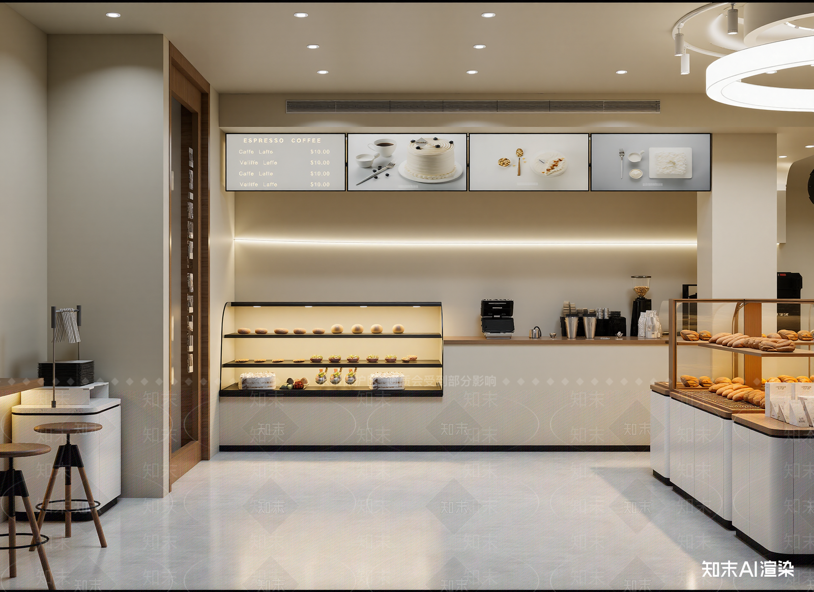 现代咖啡厅3D模型下载【ID:1214323854】