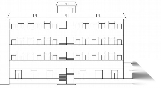 某四层宿舍建筑方案扩初图cad施工图下载【ID:149843149】