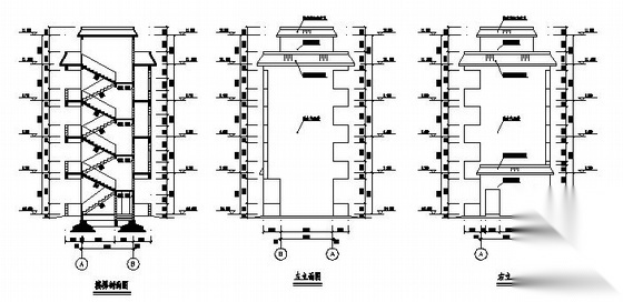 某四层宿舍建筑方案扩初图cad施工图下载【ID:149843149】