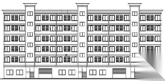 某职工六层公寓建筑施工图cad施工图下载【ID:149852135】