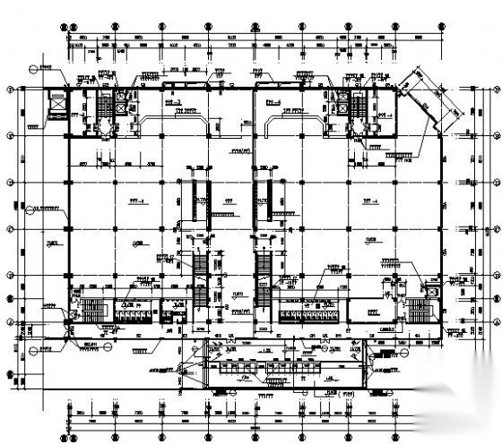 某四层厂房餐厅建筑施工图cad施工图下载【ID:165409104】