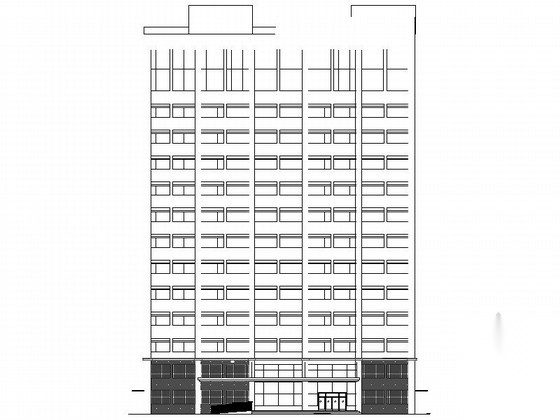 [湖南]怀化某中医院门诊综合楼建筑施工图cad施工图下载【ID:165610151】