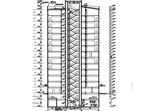 [湖南]怀化某中医院门诊综合楼建筑施工图cad施工图下载【ID:165610151】