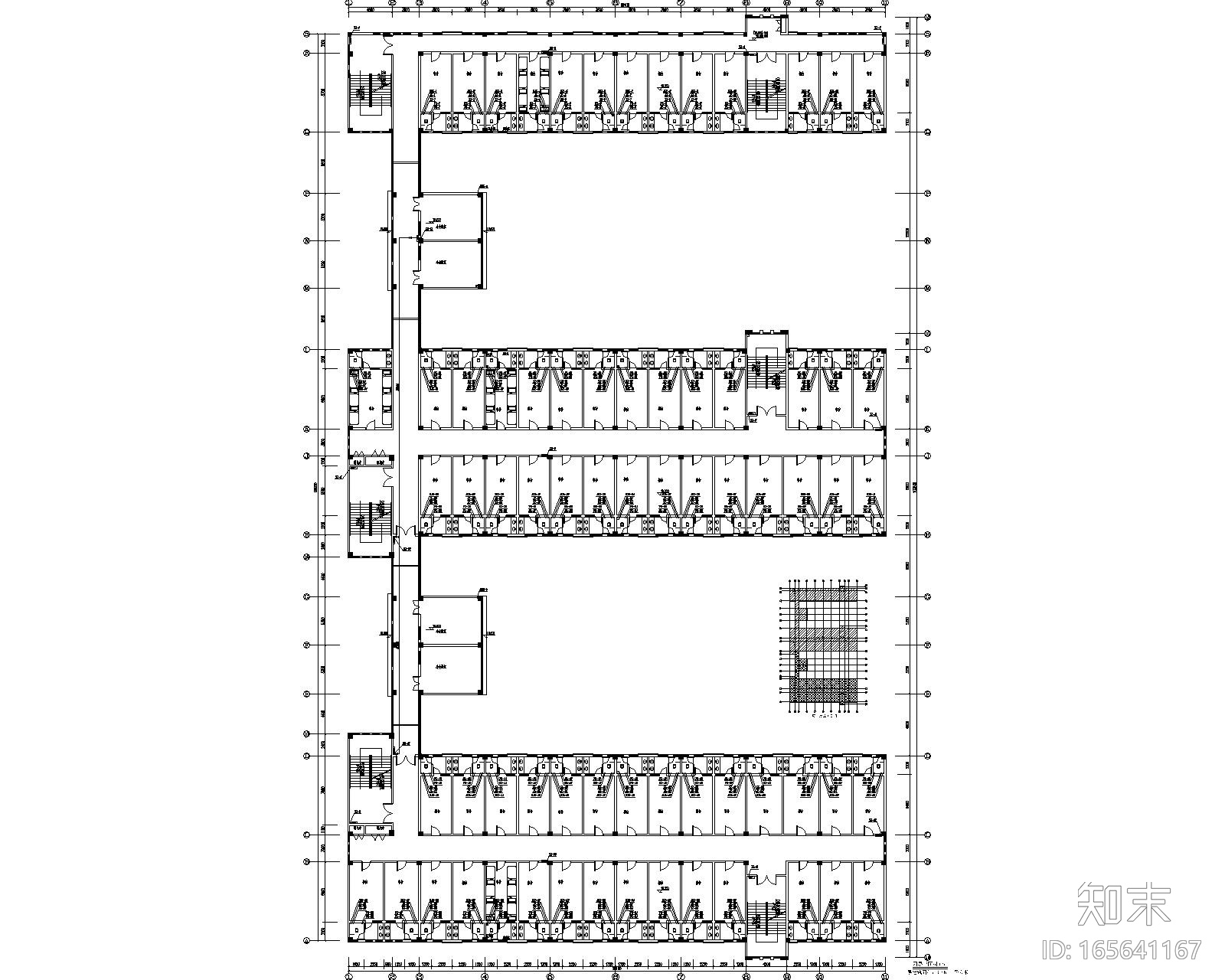 贵州某学院学生宿舍给排水施工图cad施工图下载【ID:165641167】