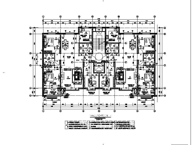 [宁夏]简欧风格高层住宅楼施工图cad施工图下载【ID:149778119】