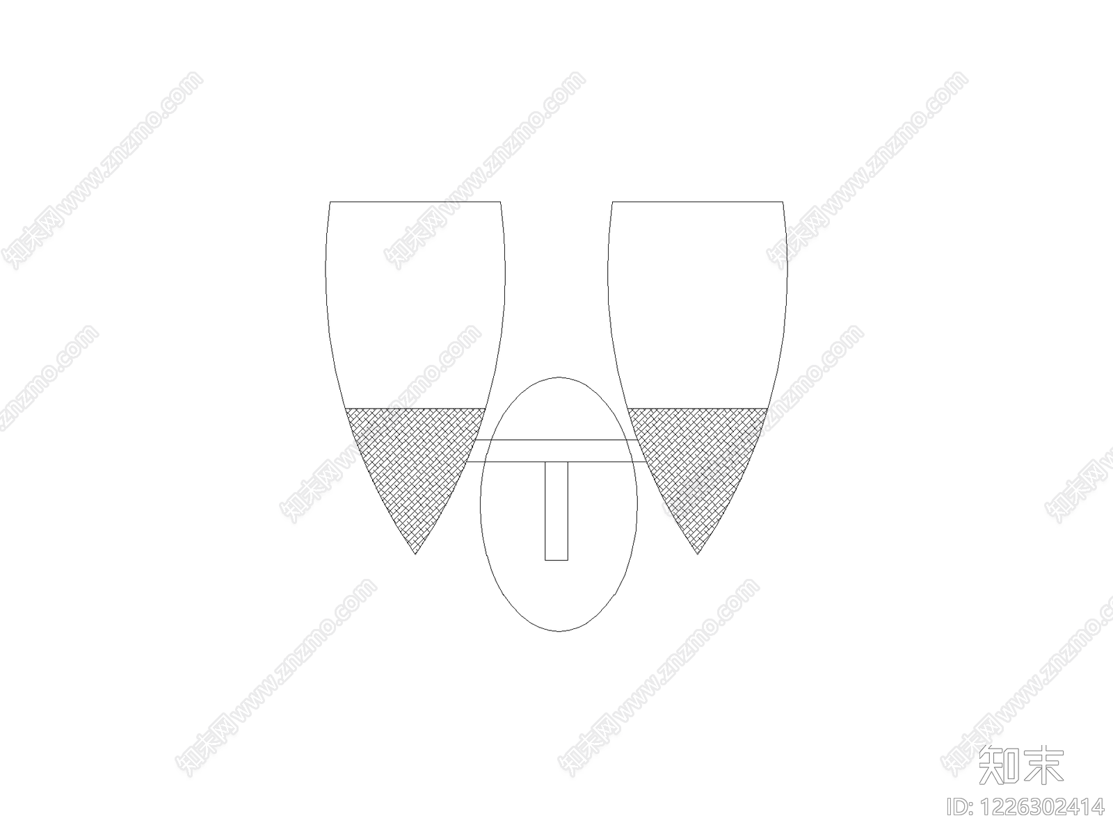 摆件cad施工图下载【ID:1226302414】