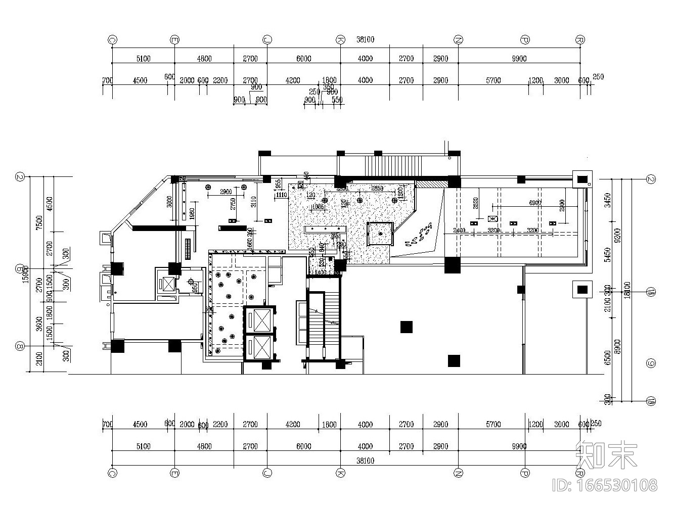 [长沙]现代简约风格主题餐厅装修施工图施工图下载【ID:166530108】