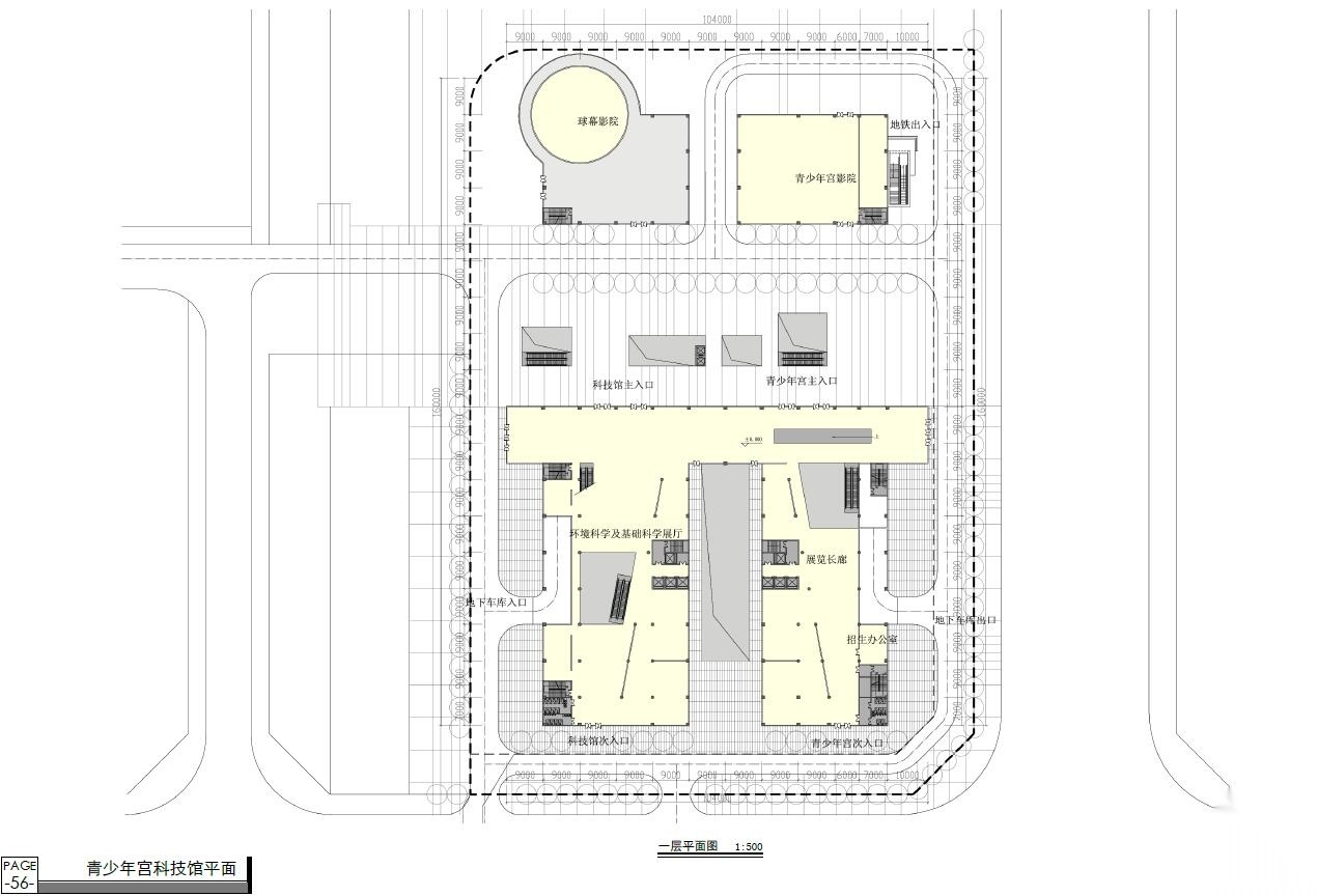 [佛山]公共文化综合体（CAD+文本）cad施工图下载【ID:151445109】