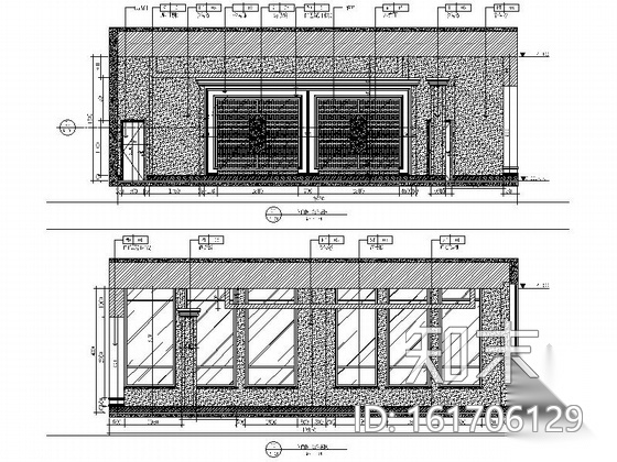 高档江景现代售楼处CAD设计装修图cad施工图下载【ID:161706129】