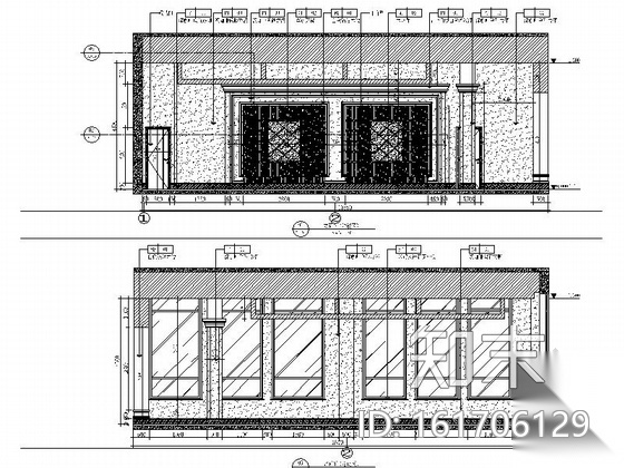 高档江景现代售楼处CAD设计装修图cad施工图下载【ID:161706129】