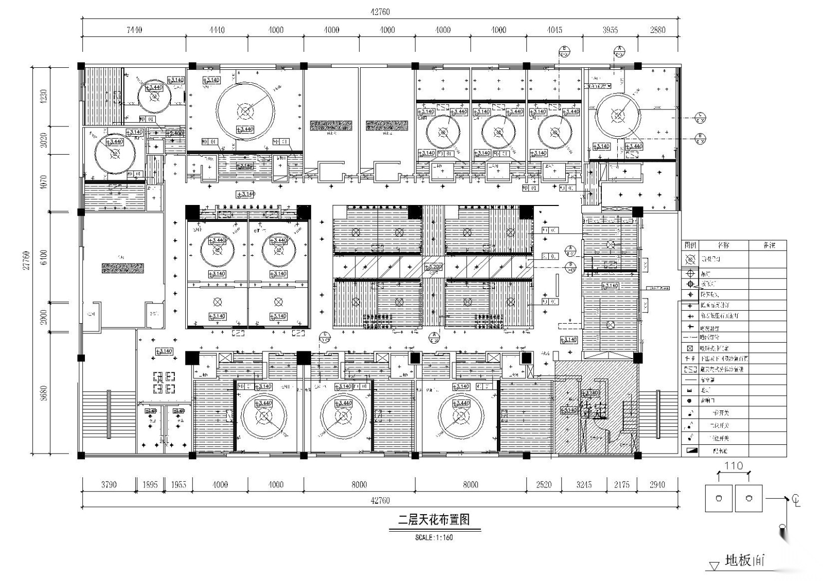 [南宁]山尚厨房时尚餐厅装饰施工图+实景cad施工图下载【ID:160713110】