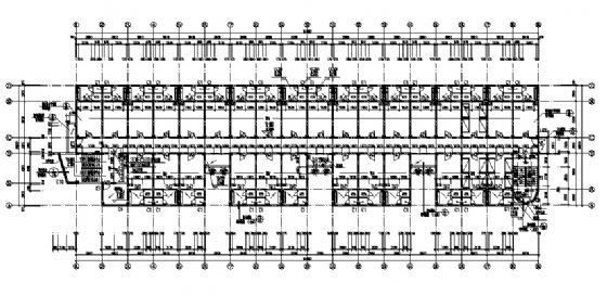 某七层高校学生宿舍楼cad施工图下载【ID:165420119】