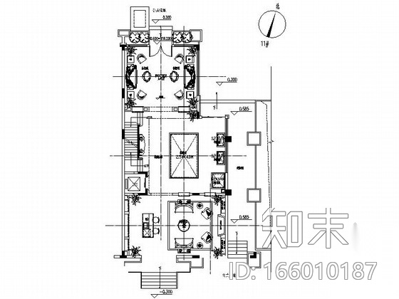 [广西]某豪华美式高档会所室内装修施工图cad施工图下载【ID:166010187】