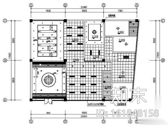 某办公室装修图cad施工图下载【ID:161848158】