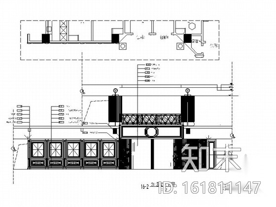 [福建]某豪华KTV走道室内装修施工图cad施工图下载【ID:161811147】