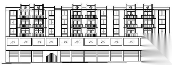 某商住楼建筑施工图cad施工图下载【ID:149874191】