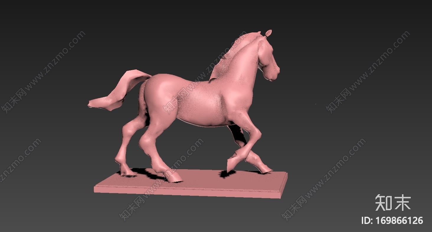 马雕像纪念碑3d打印模型下载【ID:169866126】