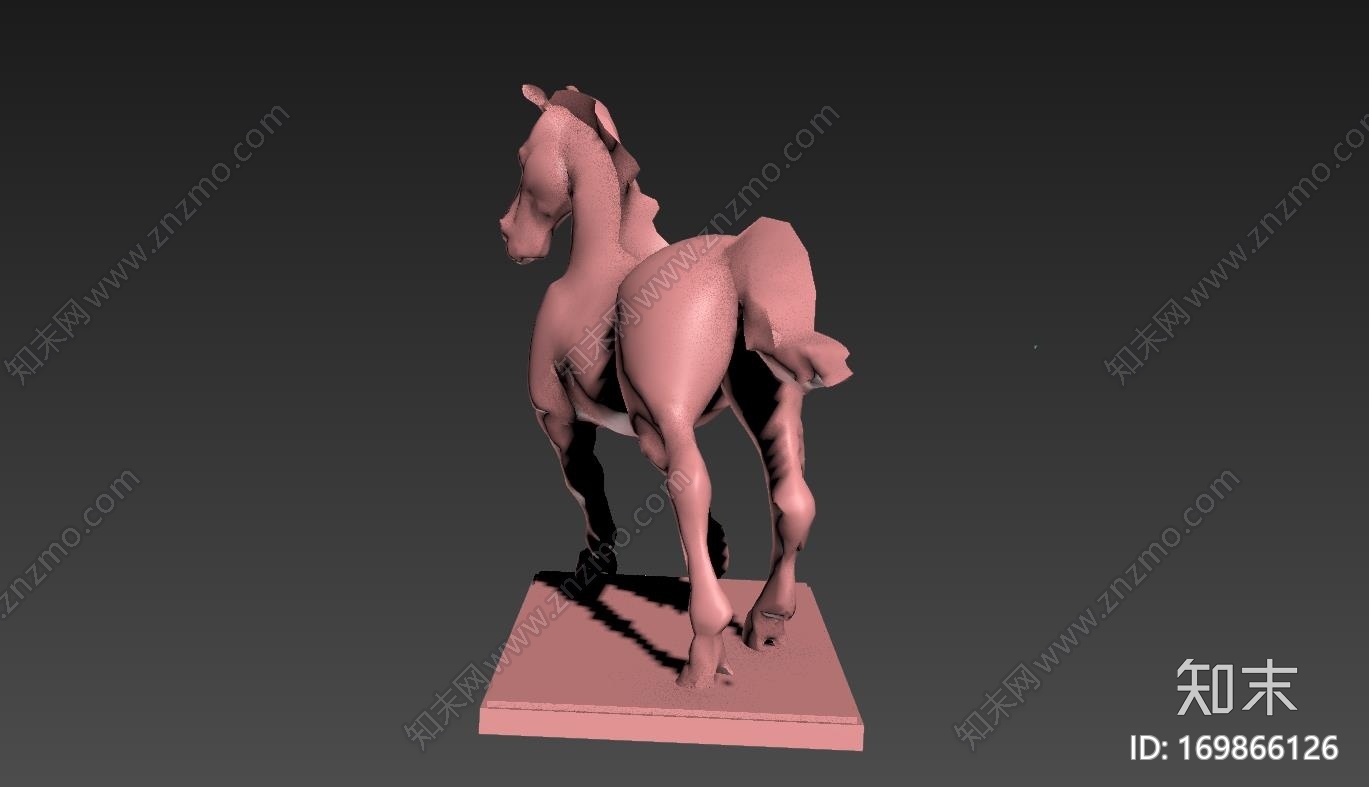 马雕像纪念碑3d打印模型下载【ID:169866126】