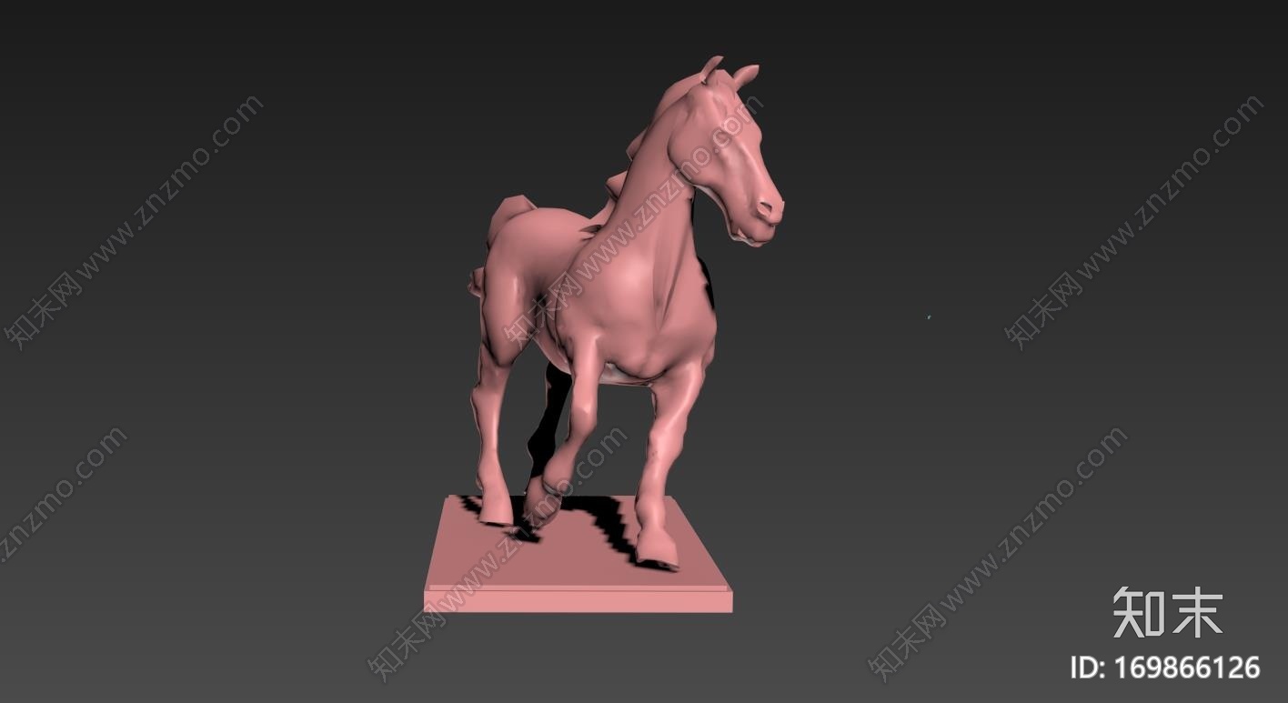马雕像纪念碑3d打印模型下载【ID:169866126】
