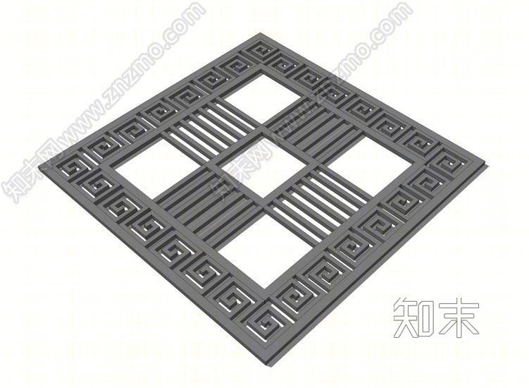 树池篦子SU模型下载【ID:149548276】