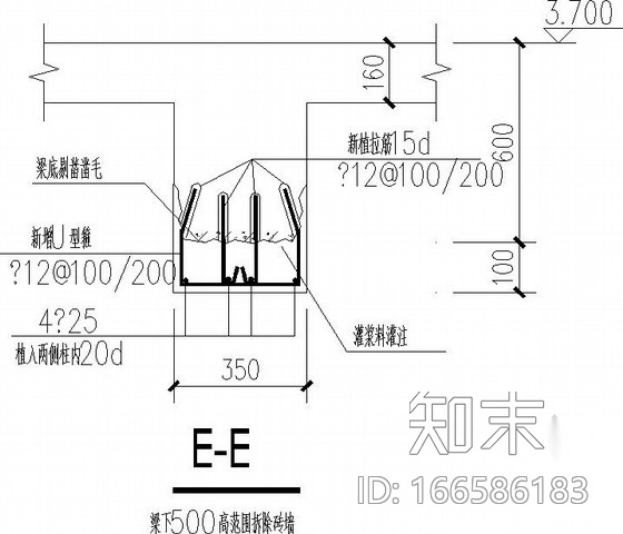 新增扶梯改造加固结构施工图cad施工图下载【ID:166586183】