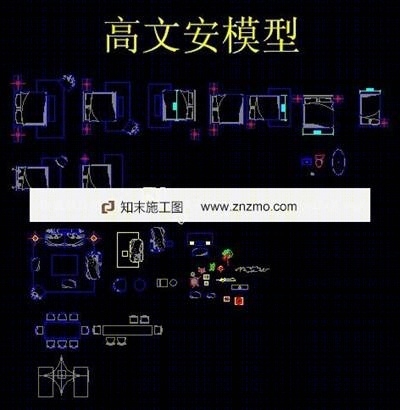 高文安公司平面图库cad施工图下载【ID:36928067】