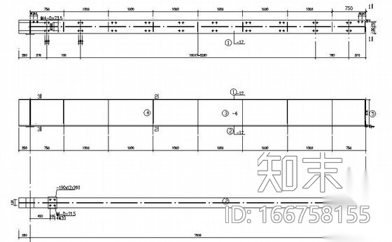 钢吊车梁节点构造详图施工图下载【ID:166758155】