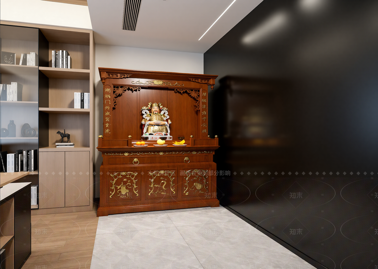 新中式佛堂3D模型下载【ID:1214584952】