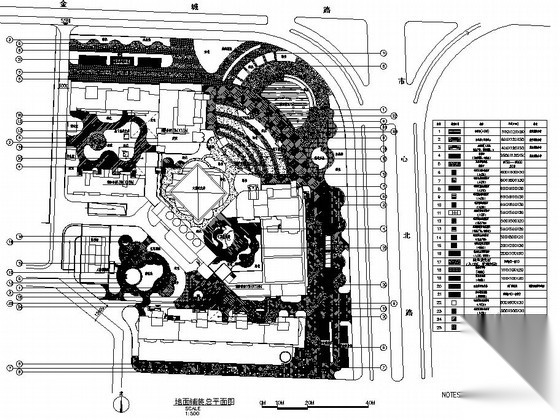 [萧山]商住两用楼屋顶花园园林景观工程施工图cad施工图下载【ID:161016123】