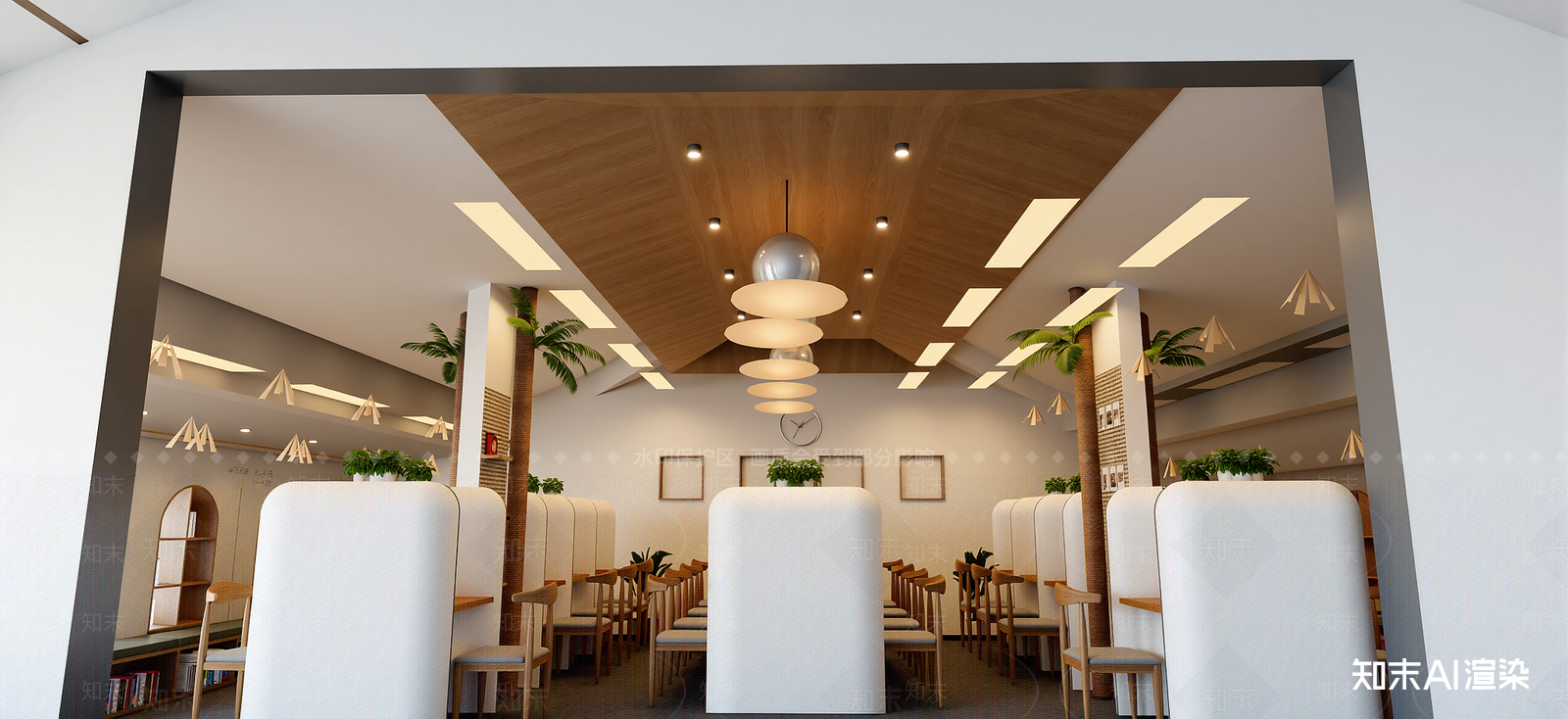 现代东南亚餐厅SU模型下载【ID:1222159919】